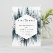 シンプルミニマル山結婚の セーブザデート (スタンド正面)