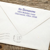 シンプルミニマル差出人住所クラシックスタイル セルフインキングスタンプ