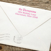 シンプルミニマル差出人住所クラシックスタイル セルフインキングスタンプ