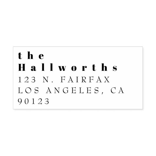 シンプルミニマル差出人住所 セルフインキングスタンプ (デザイン)