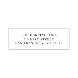 シンプルミニマル差出人住所 セルフインキングスタンプ