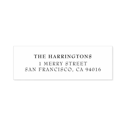 シンプルミニマル差出人住所 セルフインキングスタンプ (デザイン)