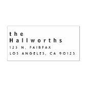 シンプルミニマル差出人住所 ラバースタンプ (インプリント)