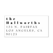 シンプルミニマル差出人住所 ラバースタンプ (インプリント)