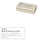 シンプルミニマル差出人住所 ラバースタンプ (押印)