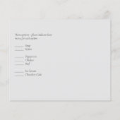 シンプルミニマル平白RSVP結婚の (裏面)