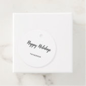 シンプルミニマル幸せ祝モダンいラベル フェイバータグ (インサイチュ)