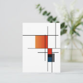 シンプルミニマル幾何融合 シーズンポストカード (スタンド正面)