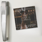 シンプルミニマル愛と写感謝してい真 マグネット