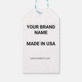 シンプルミニマル文字スタイル ギフトタグ (裏面)