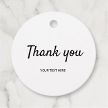 シンプルミニマル文字感謝していギフトラベル
