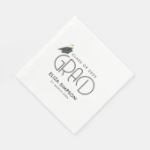 シンプルミニマル文字 スタンダードランチョンナプキン (角)