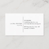 シンプルミニマル料理ポットケータリング 名刺 (裏面)