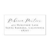 シンプルミニマル書エレガント差出人住所 ラバースタンプ (インプリント)