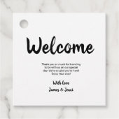 シンプルミニマル書感謝していの御利益 フェイバータグ (正面)