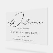 シンプルミニマル書道は我々にようこ結婚ろ アクリルサイン (傾斜)