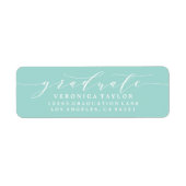 シンプルミニマル書道差出人住所ラベル ラベル (正面)