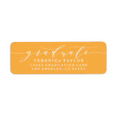 シンプルミニマル書道差出人住所ラベル ラベル (正面)