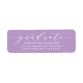 シンプルミニマル書道差出人住所ラベル ラベル (正面)