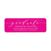 シンプルミニマル書道差出人住所ラベル ラベル (正面)