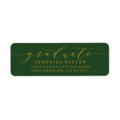 シンプルミニマル書道差出人住所ラベル ラベル (正面)