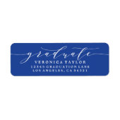 シンプルミニマル書道差出人住所ラベル ラベル (正面)