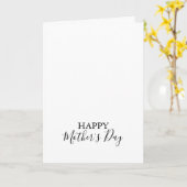 シンプルミニマル書道母の日 カード (黄色い花)