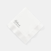 シンプルミニマル書道60th誕生日パーティー 縁ありカクテルナプキン (角)