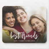 シンプルミニマル最高のフ友の写真 マウスパッド (正面)