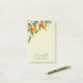 シンプルミニマル柑橘類&グリーナリーウォーター ポストイット (デスク上)