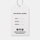 シンプルミニマル業価格スイングラベル ギフトタグ (裏面)