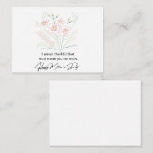 シンプルミニマル母の日の花スケッチ ノートカード (正面/裏面)