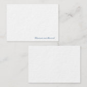 シンプルミニマル海軍ブルー ノートカード (正面/裏面)