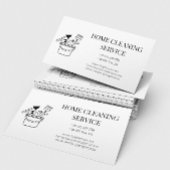 シンプルミニマル清掃サービス名刺 名刺