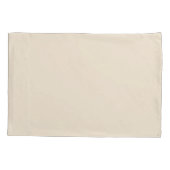 シンプルミニマル無地のカラベージュ 枕カバー (裏面-左)