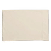 シンプルミニマル無地のカラベージュ 枕カバー (正面右)