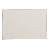 シンプルミニマル無地のカラライトベージュ 枕カバー (正面右)