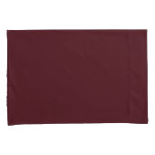シンプルミニマル無地のカラーBurgundy Red 枕カバー (正面右)