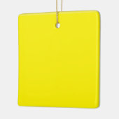 シンプルミニマル無地の色カスタム色 セラミックオーナメント (左)