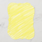 シンプルミニマル無地の色カスタム黄色パステル ノートカード (正面/裏面)