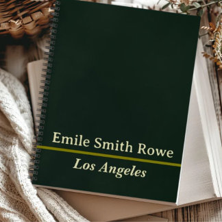 シンプルミニマル玄関グリーンスパイラルノート ノートブック