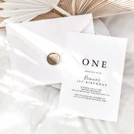 シンプルミニマル生誕生会 招待状