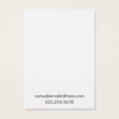 シンプルミニマル白イヤリングホルダー表示カード (裏面)