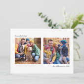 シンプルミニマル白黒二角写真 シーズンカード (スタンド正面)