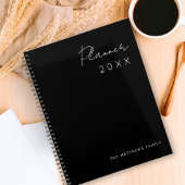 シンプルミニマル白黒2025カスタムファミリー プランナー手帳