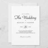 シンプルミニマル結婚リスト 招待状 (正面)
