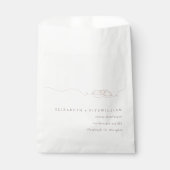 シンプルミニマル結婚リングや輪赤面ピッ結婚ク フェイバーバッグ (正面)