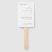 シンプルミニマル結婚リングや輪 | 赤面ピンクプログラム ハンドファン (裏面)