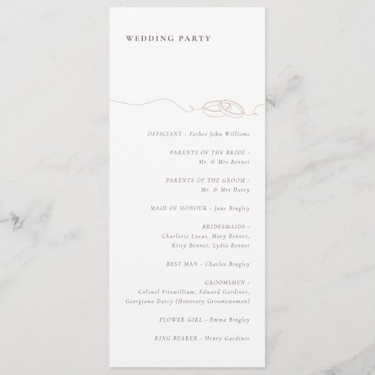 シンプルミニマル結婚リングや輪 | 赤面ピ結婚ンク プログラム (裏面)