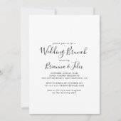 シンプルミニマル結婚主義ブランチ 招待状 (正面)